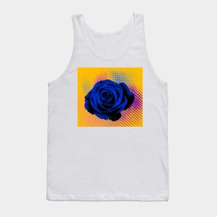 Rose bluem orange, fucsia, pop art Tank Top